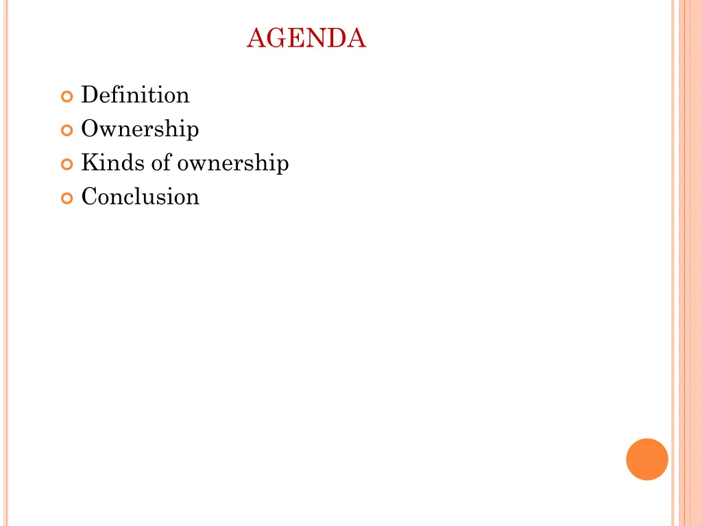 agenda