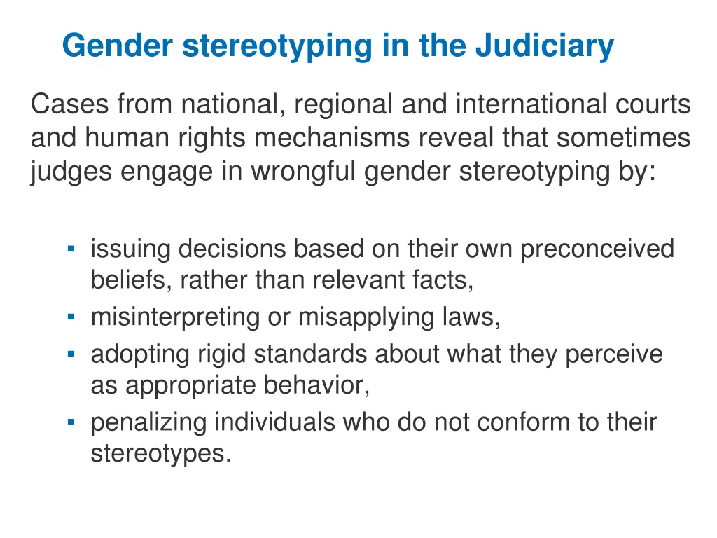 gender stereotyping in the judiciary 1