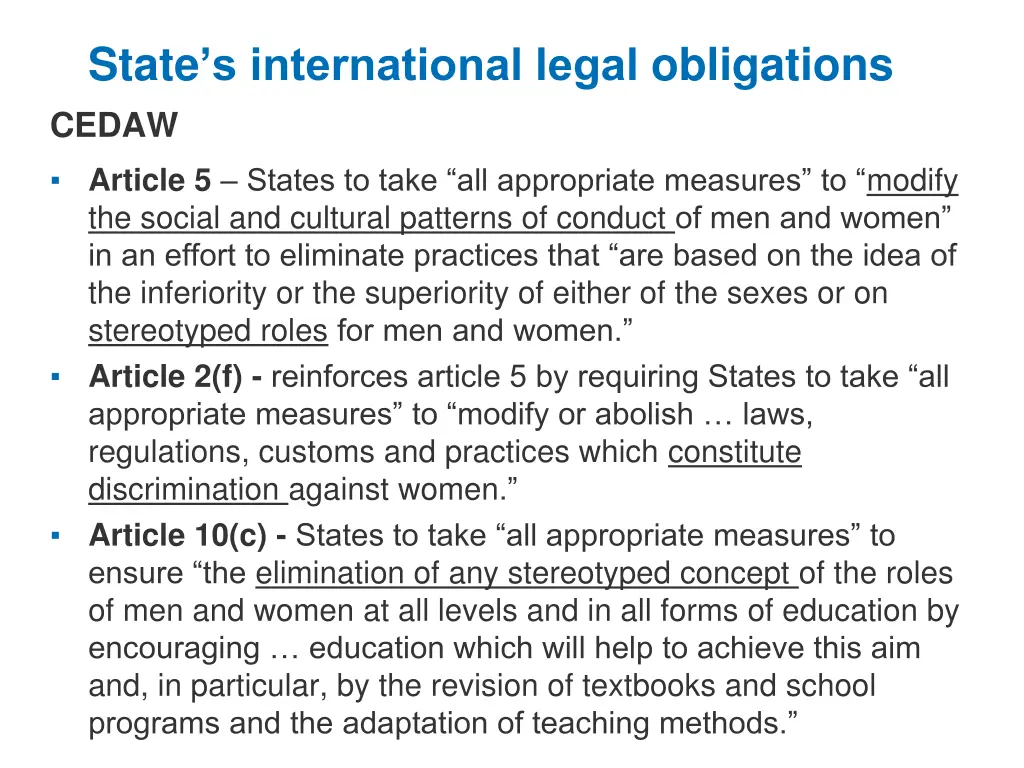 state s international legal obligations cedaw