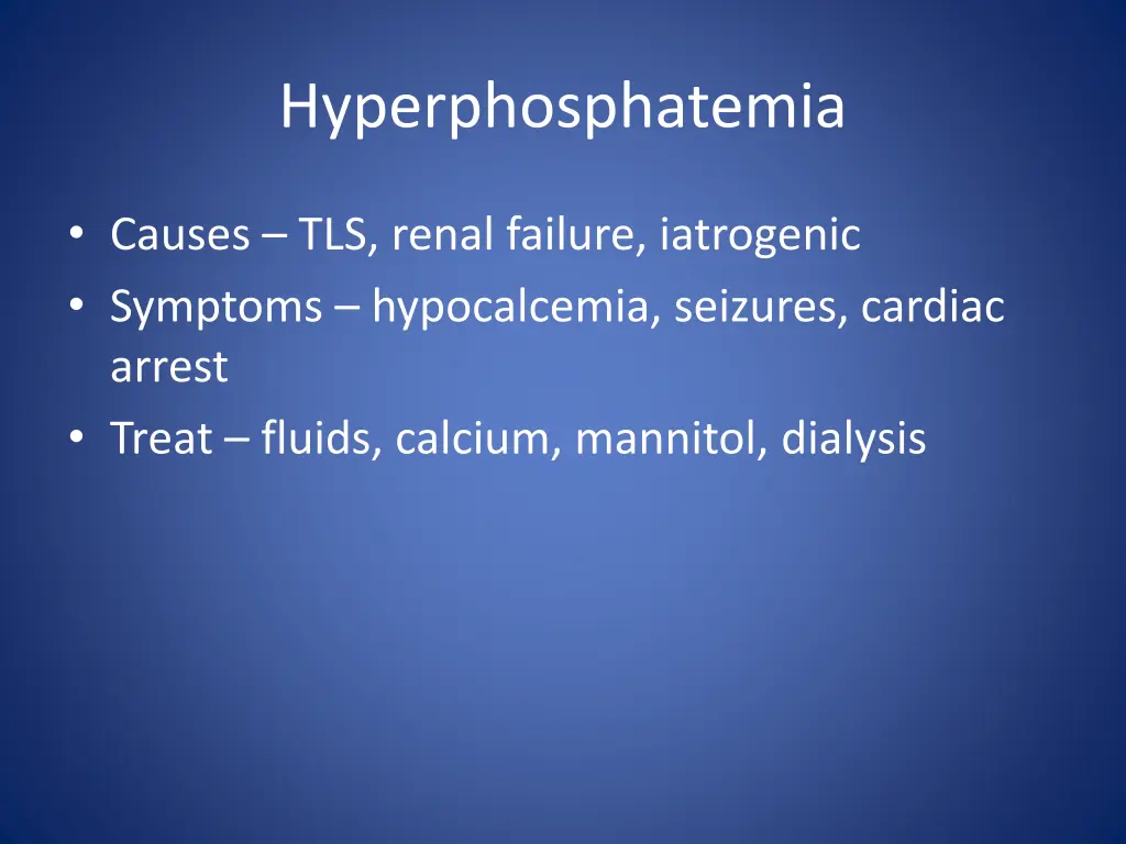 hyperphosphatemia