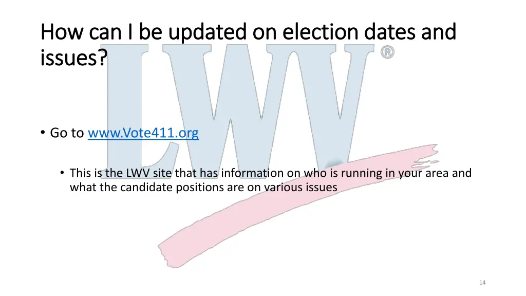 how can i be updated on election dates