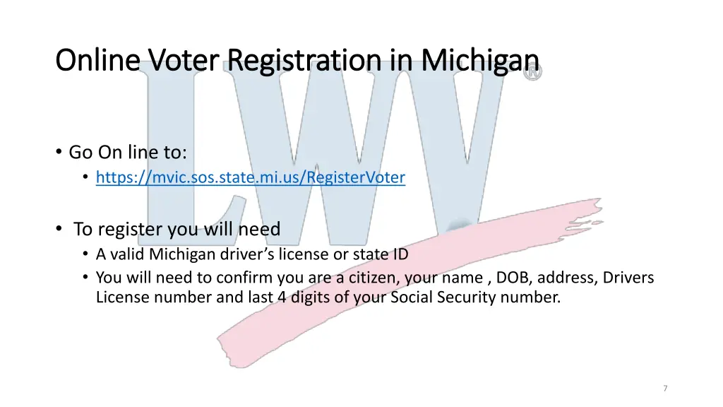 online voter registration in michigan online