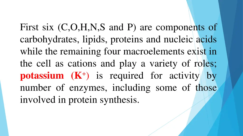 first six c o h n s and p are components