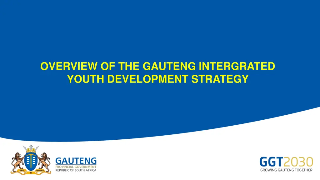 overview of the gauteng intergrated youth