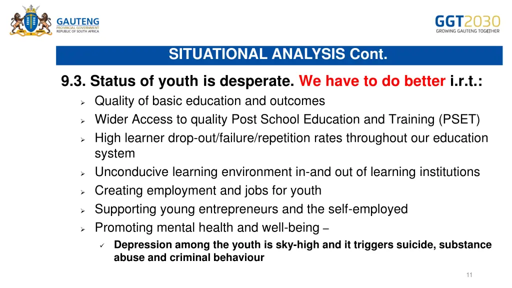 situational analysis cont