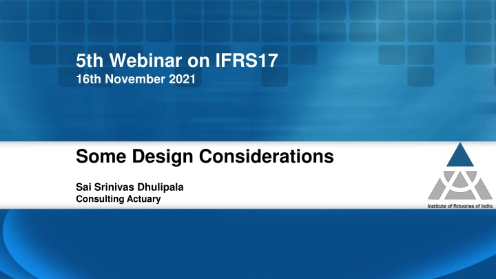 5th webinar on ifrs17 16th november 2021