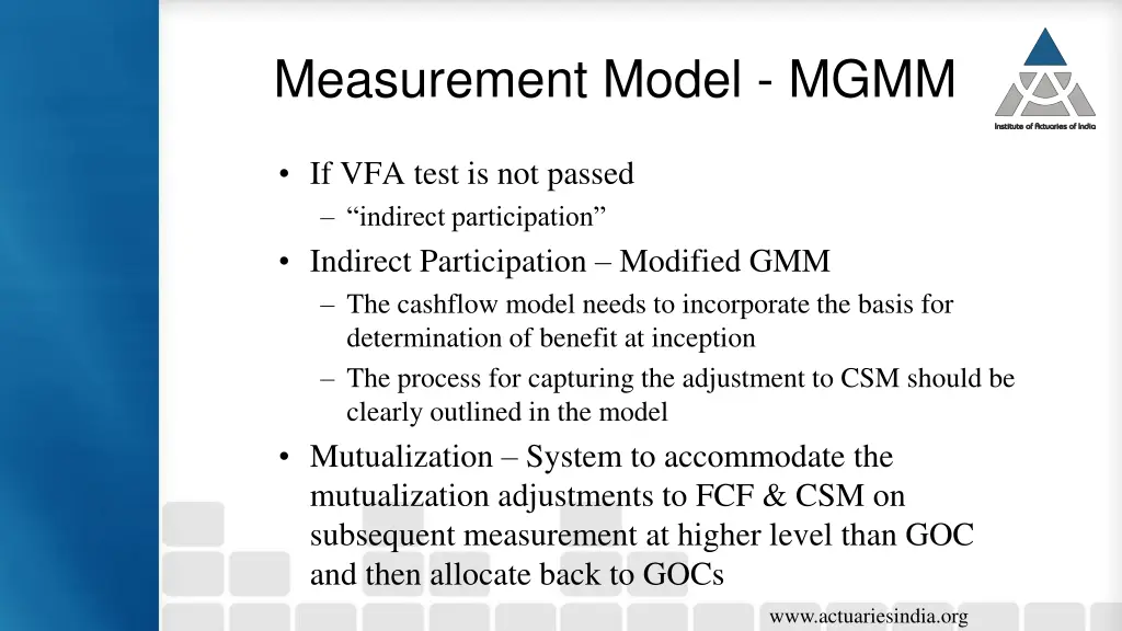 measurement model mgmm