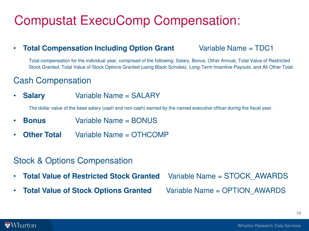 compustat execucomp compensation