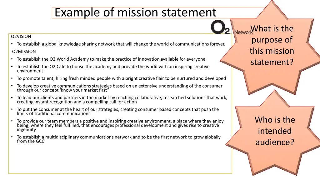 example of mission statement