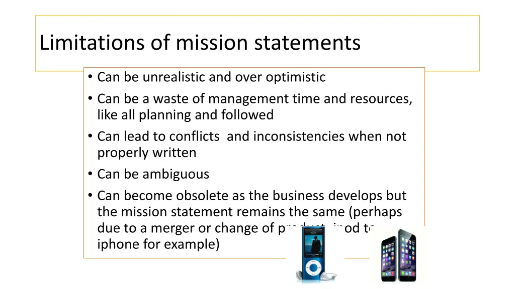 limitations of mission statements