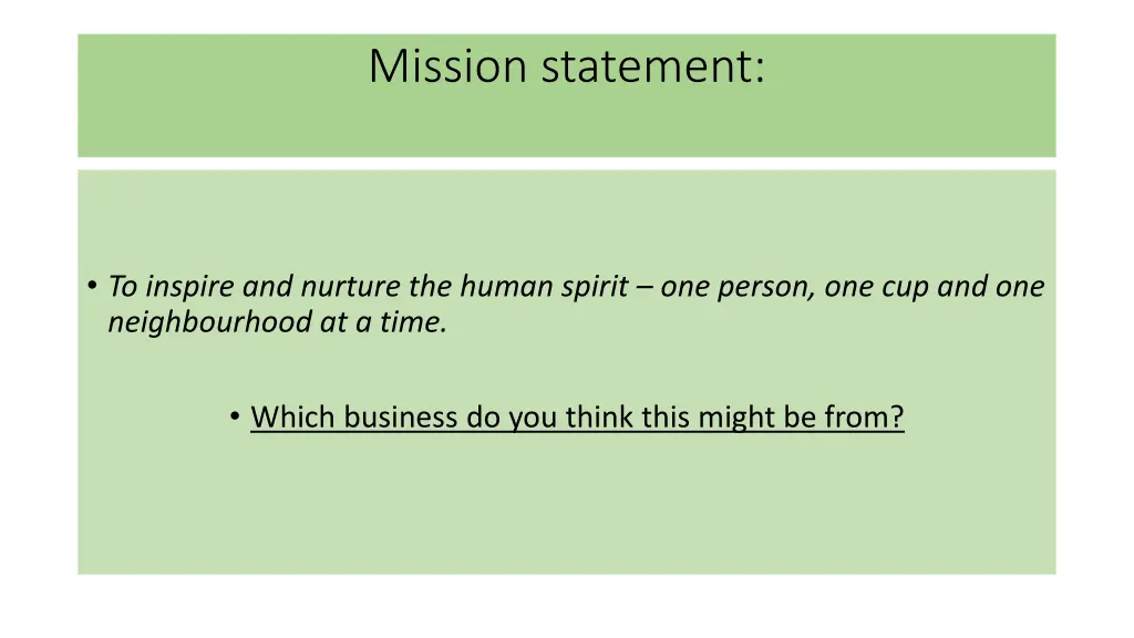 mission statement