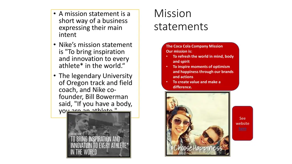 mission statements