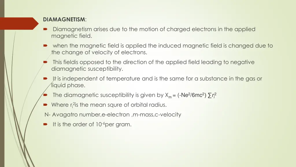 diamagnetism