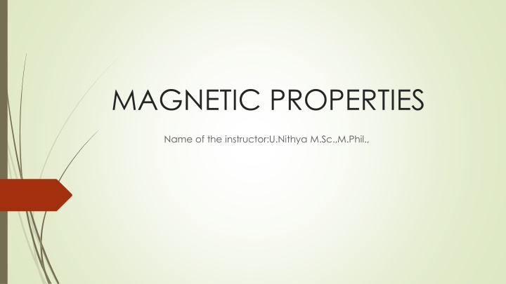 magnetic properties