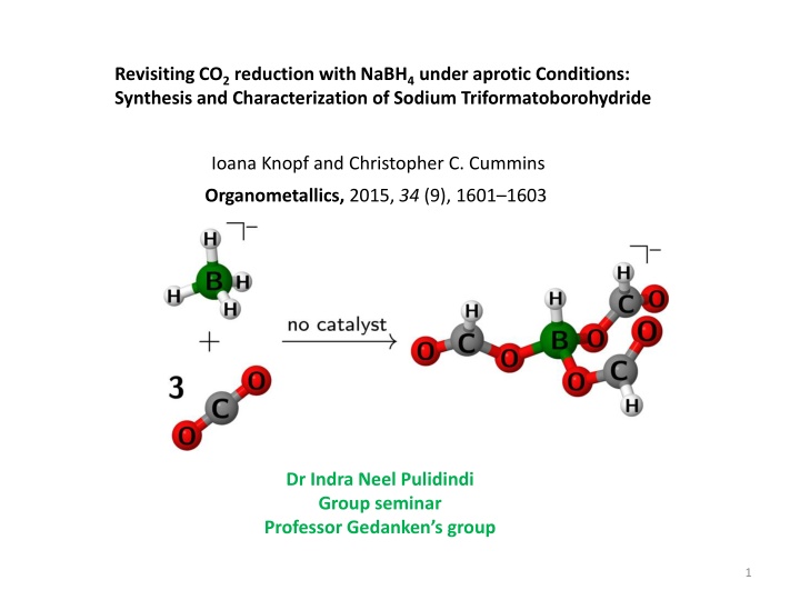 revisiting co 2 reduction with nabh 4 under