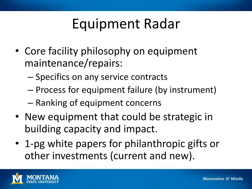 equipment radar