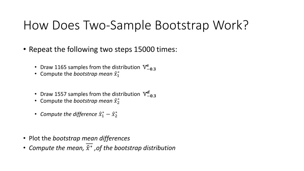 how does two sample bootstrap work 5