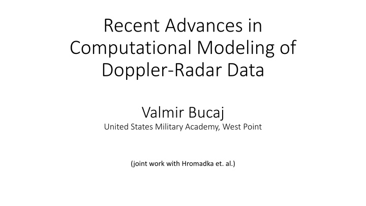 recent advances in computational modeling