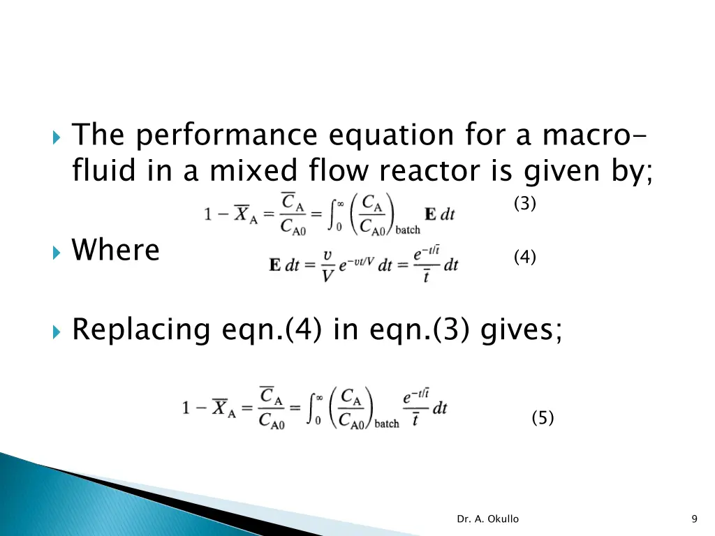 the performance equation for a macro fluid