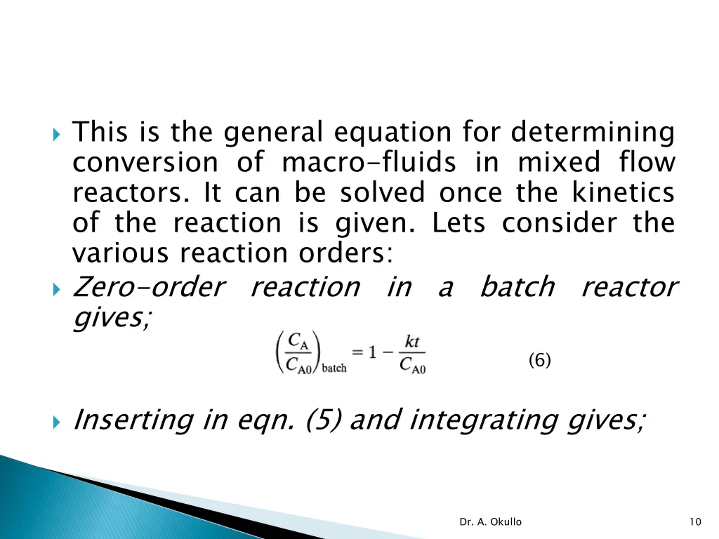 this is the general equation for determining