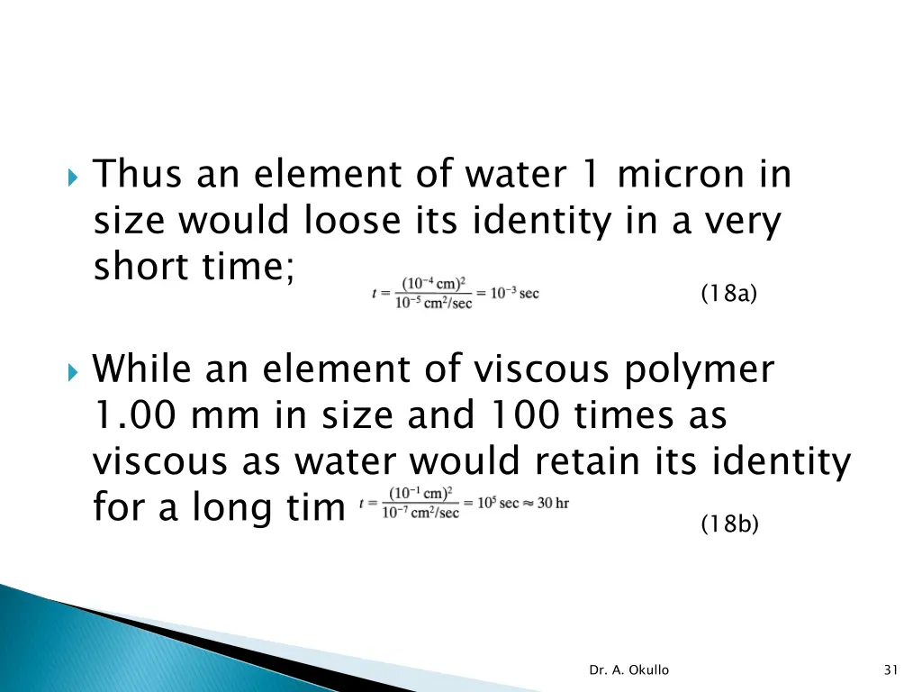 thus an element of water 1 micron in size would