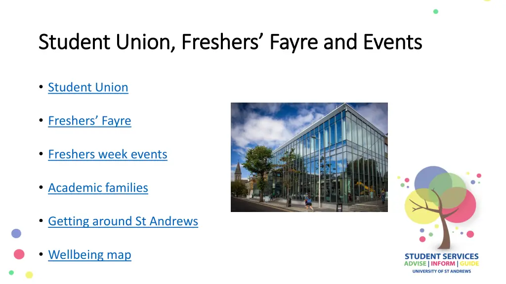 student union freshers fayre and events student