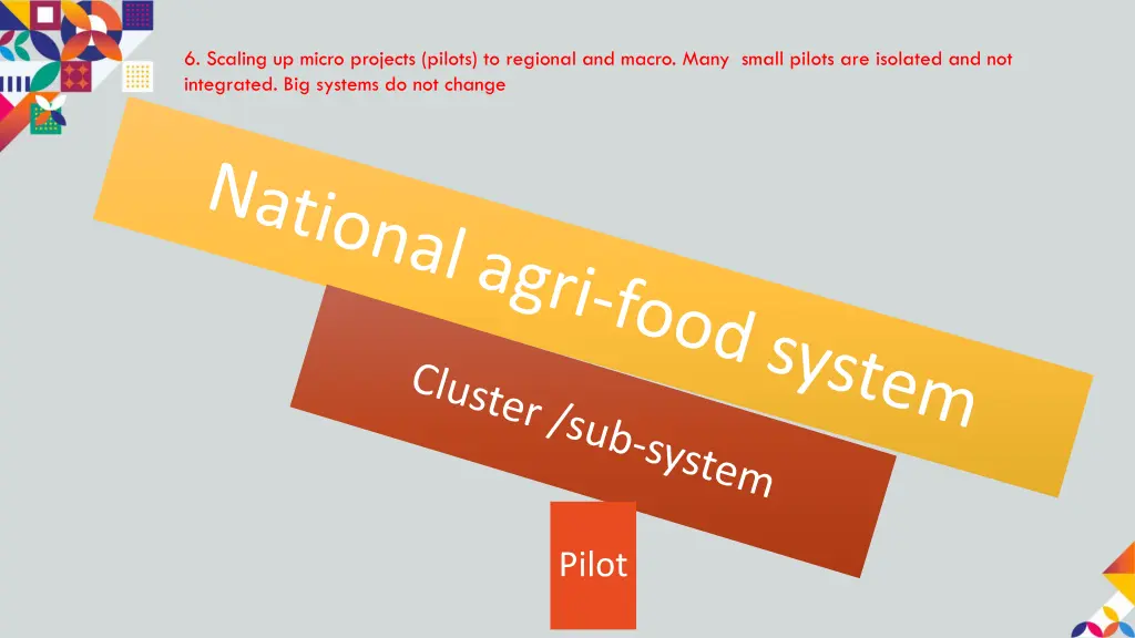 6 scaling up micro projects pilots to regional