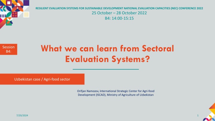 resilient evaluation systems for sustainable