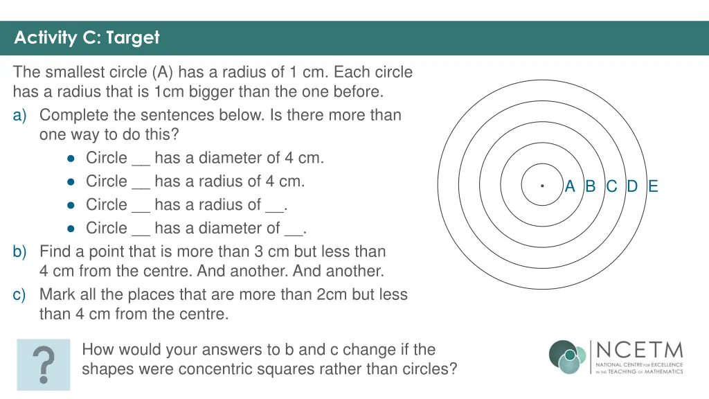 activity c target