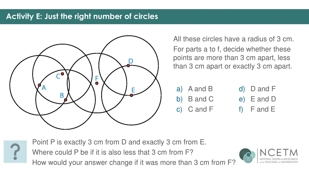 activity e just the right number of circles