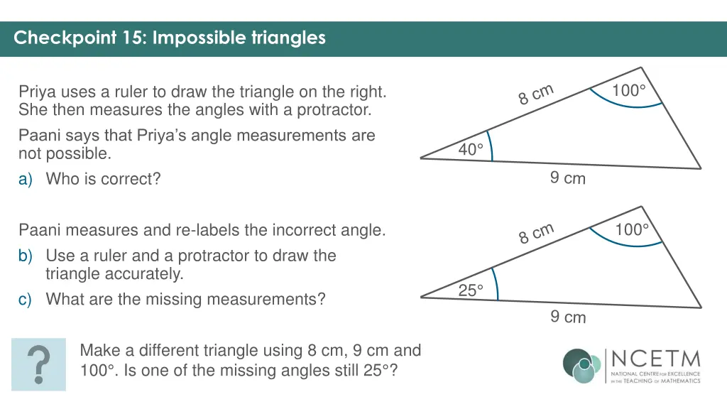 checkpoint 15 impossible triangles