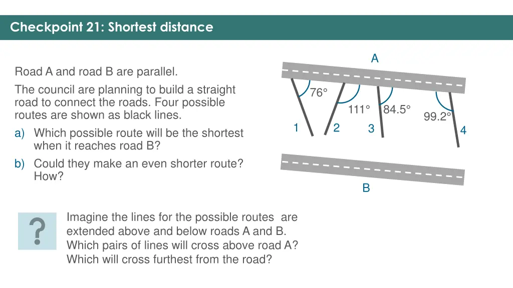 checkpoint 21 shortest distance