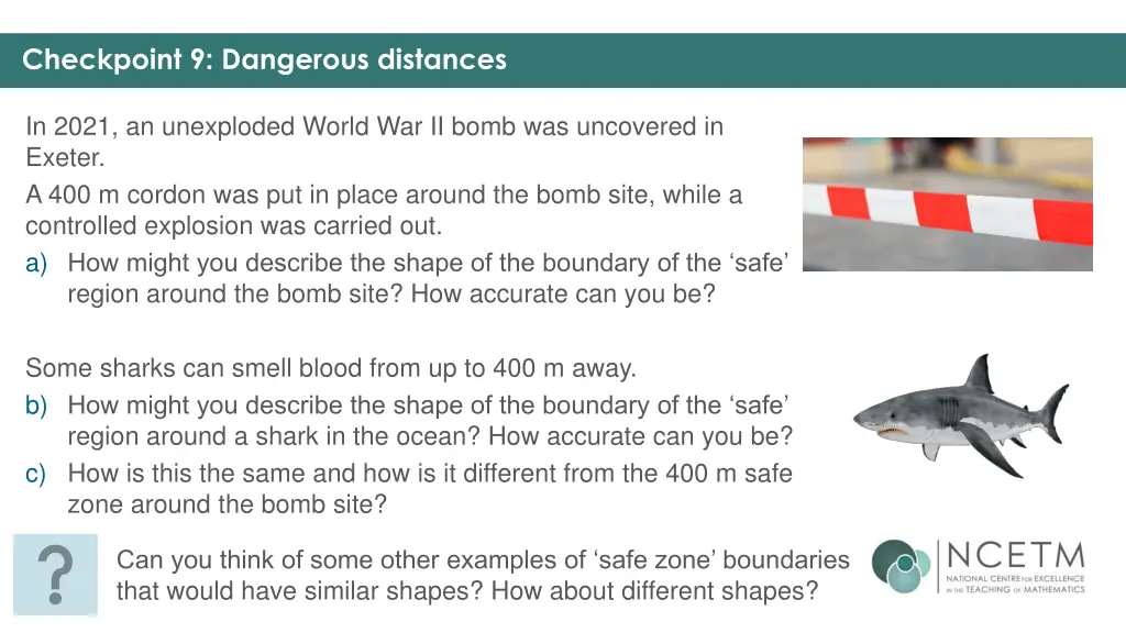 checkpoint 9 dangerous distances