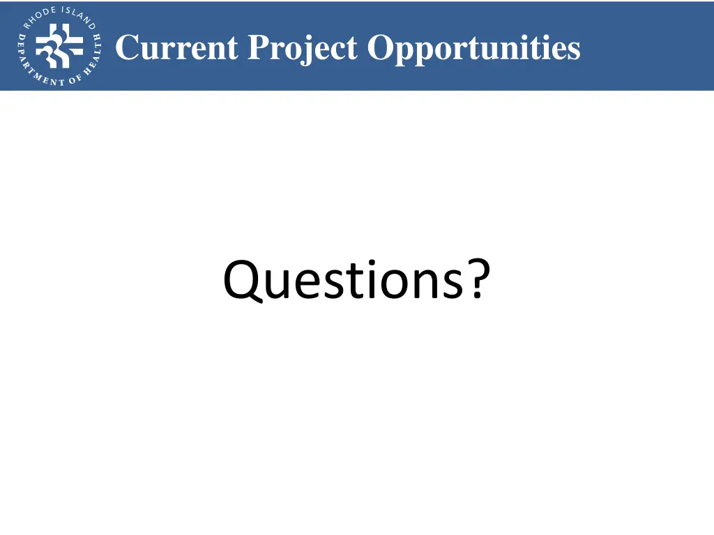 current project opportunities 2