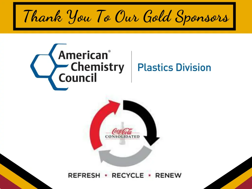 thank you to our gold sponsors