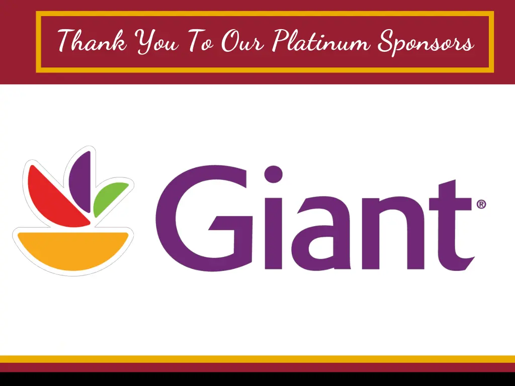 thank you to our platinum sponsors 1