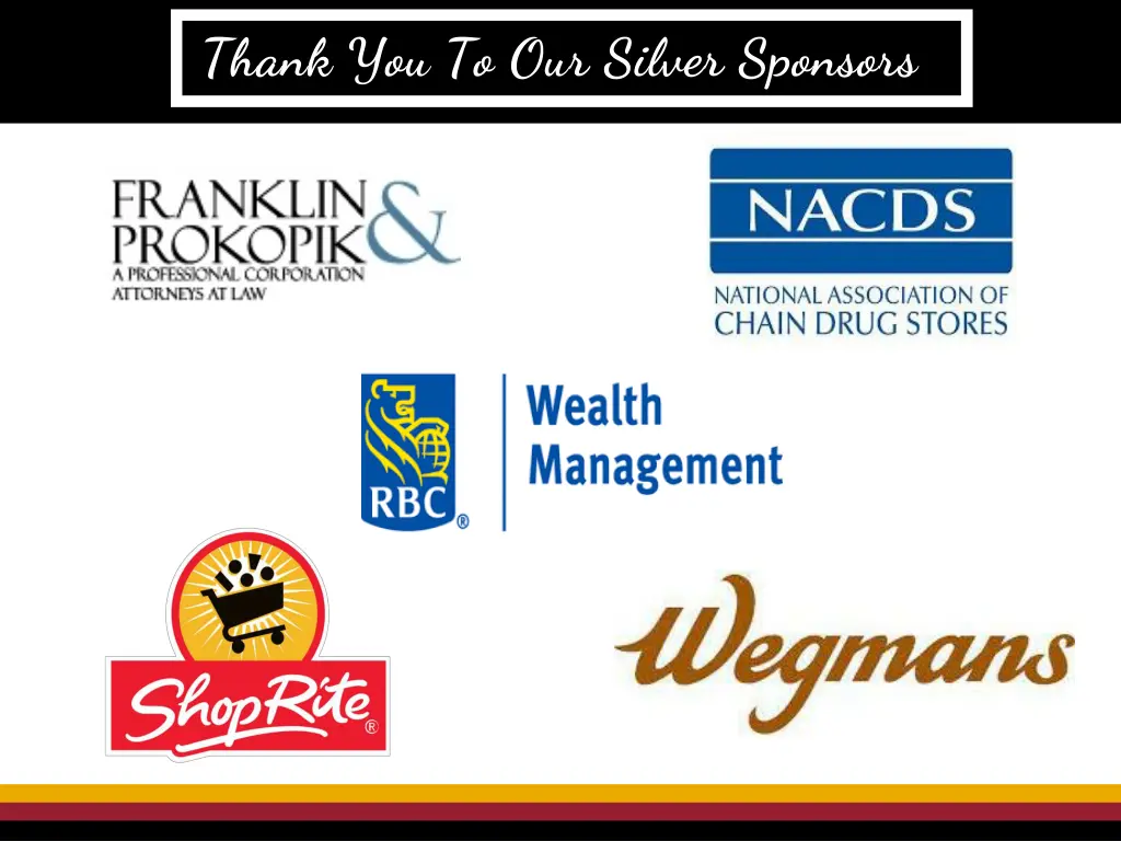 thank you to our silver sponsors