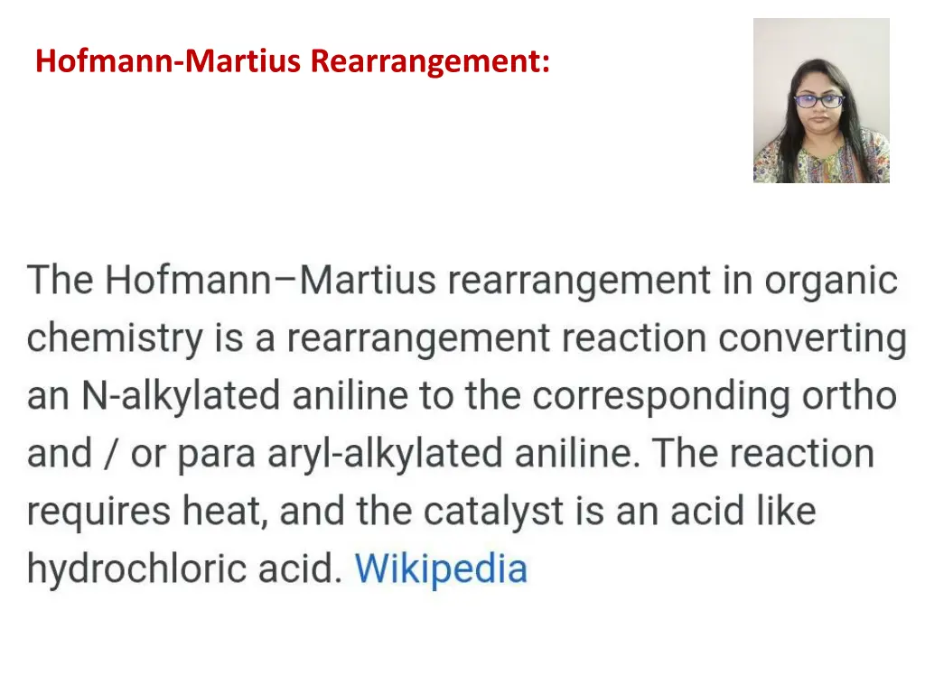 hofmann martius rearrangement