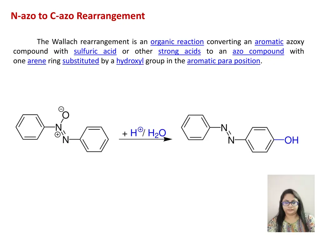 n azo to c azo rearrangement