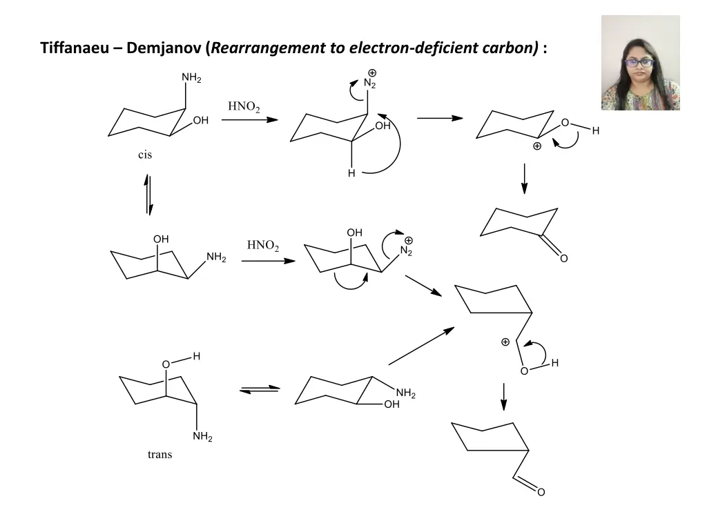 tiffanaeu demjanov rearrangement to electron