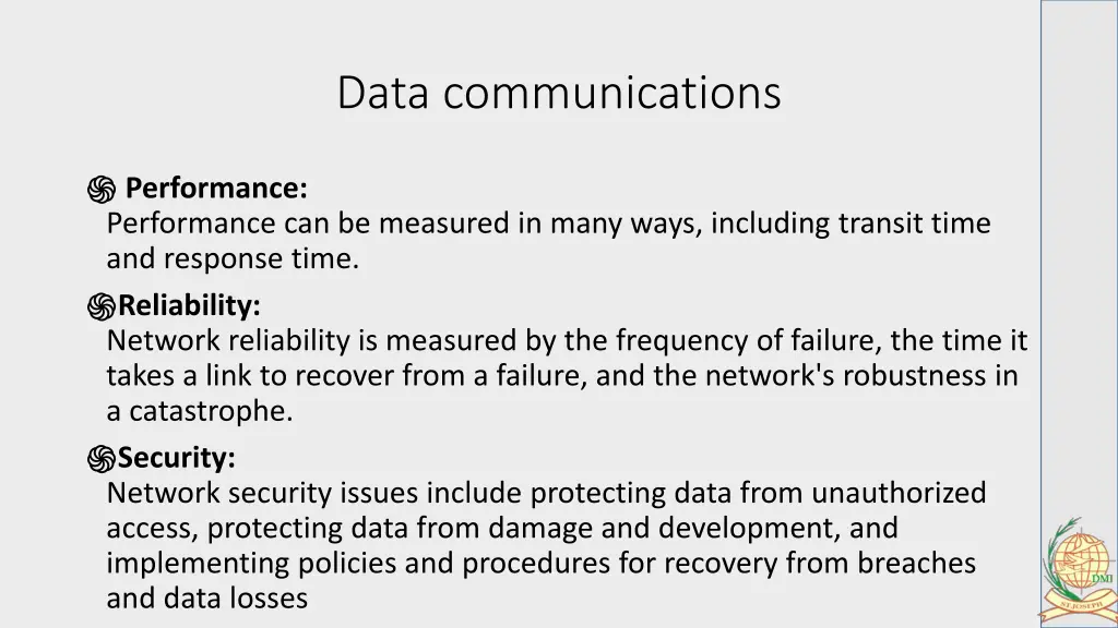 data communications 19