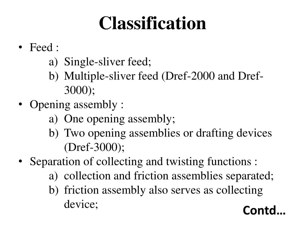 classification