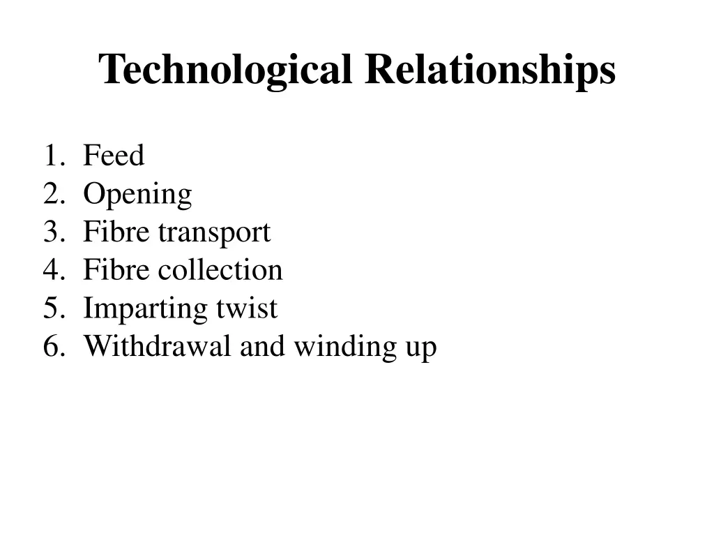 technological relationships