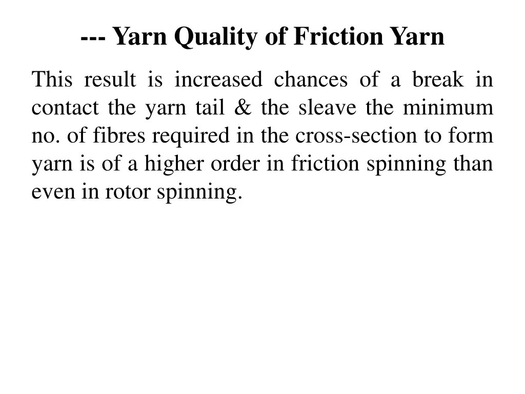 yarn quality of friction yarn 3