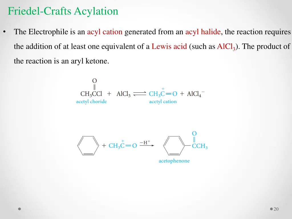 friedel crafts acylation