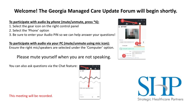 welcome the georgia managed care update forum