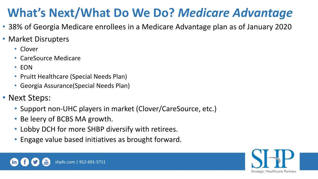 what s next what do we do medicare advantage