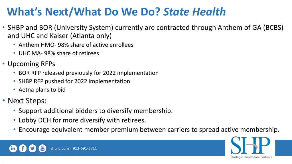 what s next what do we do state health