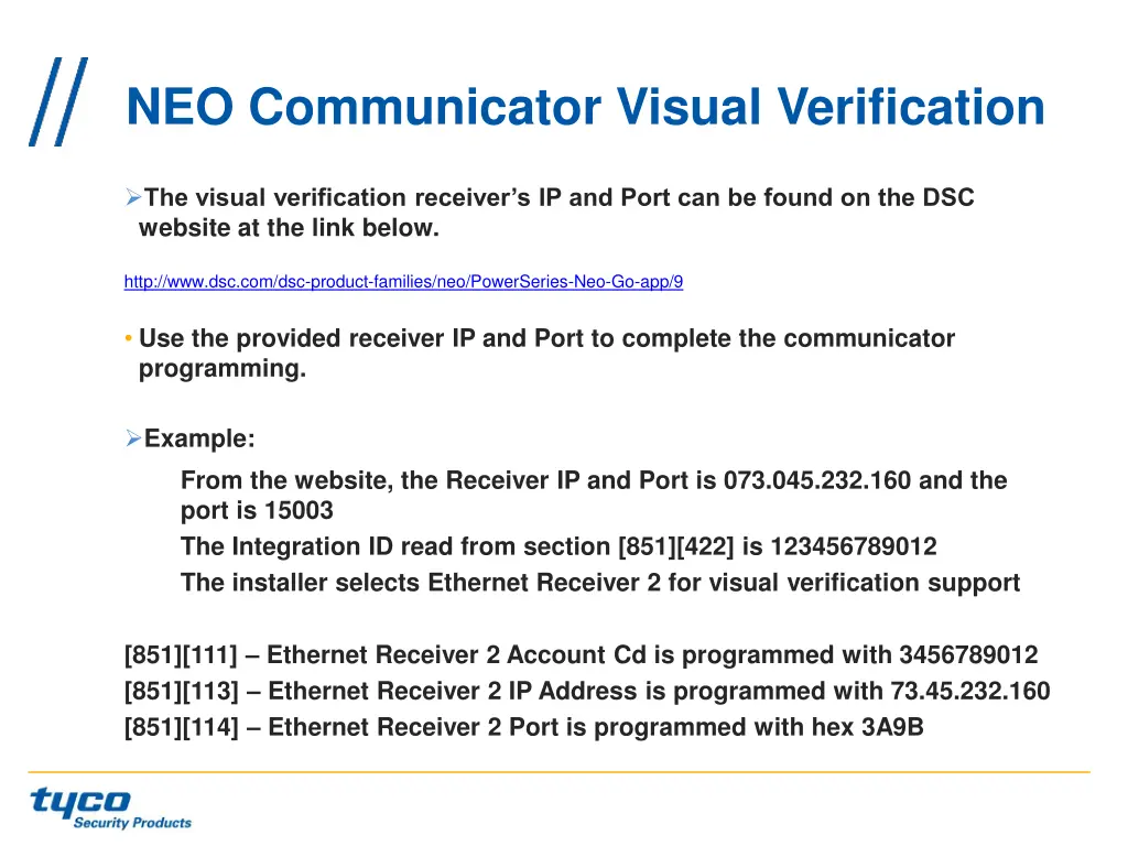 neo communicator visual verification 1