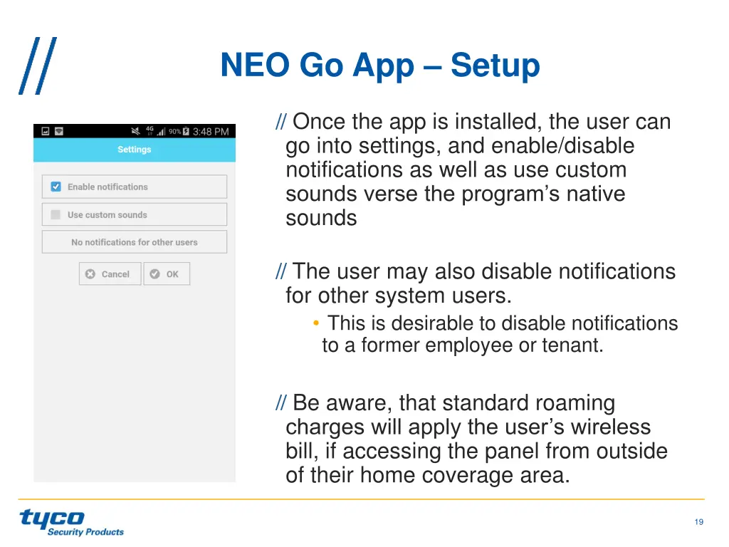 neo go app setup 2